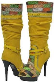  Yoki Kassandra Yellow Women Fashion Boots Shoes