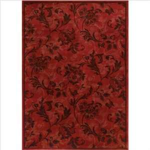   3V 19800 Gallery Lovelines Red Contemporary Rug Furniture & Decor