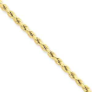  3mm, 14 Karat Yellow Gold, Rope Chain   20 inch Jewelry
