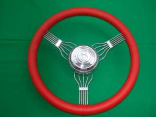 RED Banjo Steering Wheel Model A 1932 Ford Rat Hot Rod  