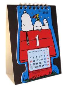 Clearance 2011 Peanuts SNOOPY Desk Calendar Calendario  