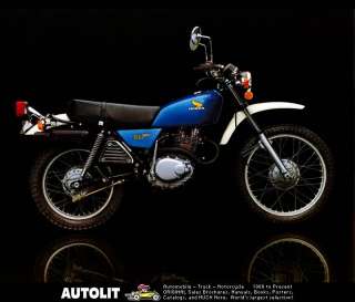 1976 1977 Honda XL250 Enduro Motorcycle Factory Photo  