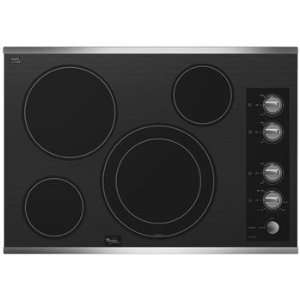  Whirlpool Gold G7CE3034XS 30 Electric Cooktop with 4 