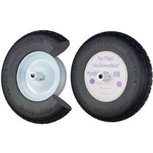 Wheelbarrow Tire, Marathon Flat Free Tire, 4.8/4.0 8, 16 Diameter 6 