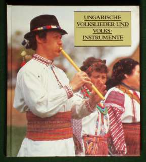 BOOK Hungary Folk Instrument music bagpipe flute violin ethnic song 