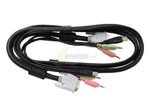 StarTech 6 ft. 4 in 1 USB, DVI, Audio, and Microphone KVM Switch Cable 