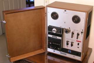 AKAI X 2000SD Tape Recorder Beautiful Woodcase & Cover 2000 X2000 
