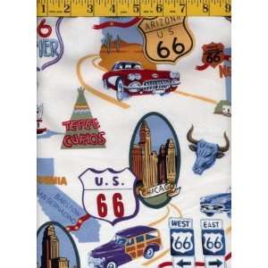  Quilting Fabric Alexander Henry Route 66: Arts, Crafts 