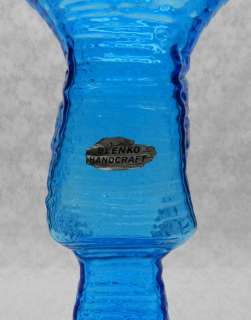 Vintage 1962 BLENKO WAYNE HUSTED TEXTURED ART GLASS VASE #6223 EAMES 