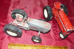 Vintage Metal Toy Farm Tractors  