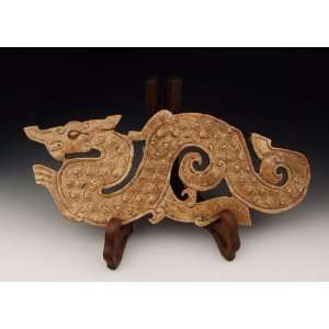 Dragon shaped Jade Carving from Spring&Autumn Period, Chinese Antique 