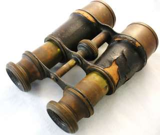 Antique Chevalier Paris France Opticien Binoculars  