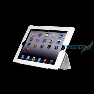 WHITE SMART FLIP CASE COVER WITH STAND FOR APPLE IPAD 2  