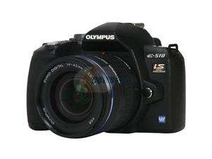 OLYMPUS EVOLT E 510 Black Digital SLR Camera w/ ZUIKO DIGITAL 14 42mm 