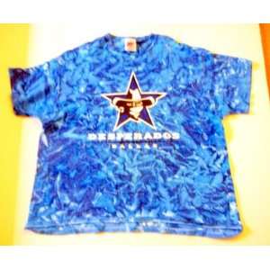 Dallas Desperados Football Texas Vintage Sports T Tee Shirts Tye Dye 