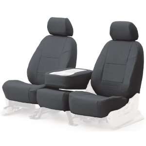   Custom Fit Front Bucket Seat Cover   Leatherette, Charcoal Automotive