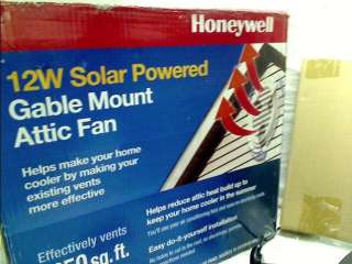   527SHON103BLK 12 Watt Gable Mount Solar Powered Attic Fan  