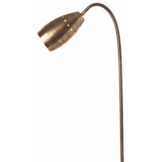 Antiqued Brass Retro Bullet Floor Lamp  
