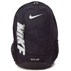 BN NIKE Team Training Max Air Backpack Book Bag in Black/ Black with 