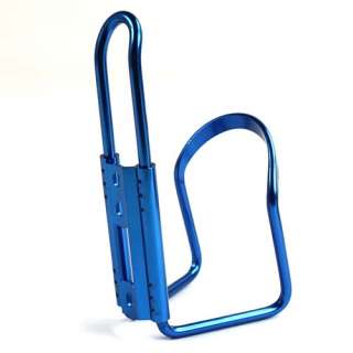 Blue Bike Bicycle Water Bottle Cage Holder + Adapter  