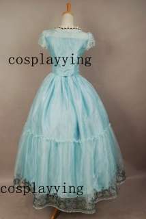 Tim burton Alice In Wonderland Alice Blue Dress Costume  