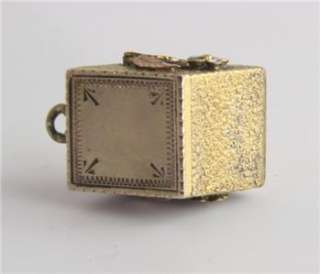 Antique Victorian Enamel, 12k Gold Fill Antique Pendant / Watch Chain 