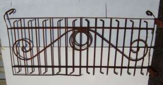 Antique Wrought Iron Panel / Railing 87.5 x 37.5  