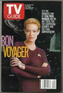   Voyager Dramatic End Seven of Nine Jeri Ryan Borg TV Guide 2001  