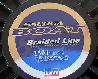TEAM DAIWA SALTIGA BOAT BRAIDED BRAID FISHING LINE 150#  