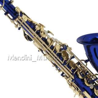 NEW BLUE LACQUER BRASS Eb ALTO SAXOPHONE OUTFIT+$39GIFT  