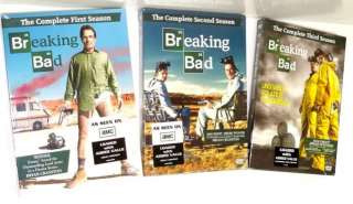 Breaking Bad Season 1 3 NEW DVD Box Sets 1 2 3  