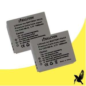  Two Halcyon 1400 mAh Lithium Ion Extended Replacement Batteries 