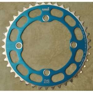 Chop Saw I BMX Bicycle Chainring 4 Bolt 104 bcd   41T   BLUE ANODIZED