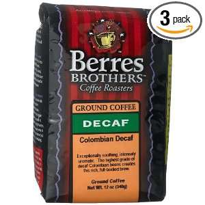 Berres Brothers Coffee Roasters Decaf Colombian Coffee, Ground, 12 