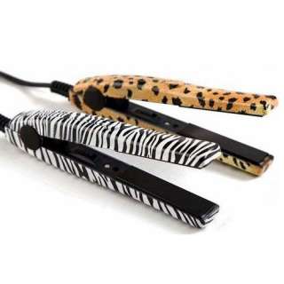   Portable Classic Zebra Mini Ceramic Hair Straightener Hair Flat Iron