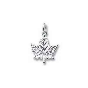  Vermont Maple Leaf Charm   Gold Plated Jewelry