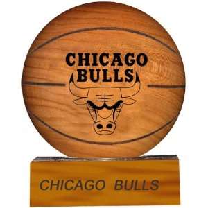  Chicago Bulls NBA Laser Engraved Solid Hard Wood 
