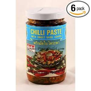 Chili Paste with Sweet Basil Leaves 200g Grocery & Gourmet Food