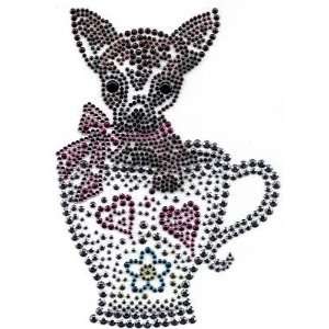 Chihuahua in Teacup/Animals/Dogs Iron On Transfer 