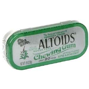 Altoids Sugar Free Chewing Gum   Spearmint 20 pcs  Grocery 