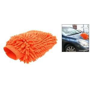  Orange Microfiber Car Washing Cleaning Glove Wash Mitt Automotive
