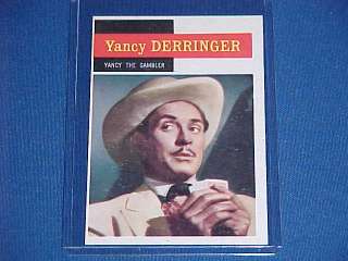 YANCY DERRINGER #34 MAHONEY TV WESTERN CARD TOPPS 1958  