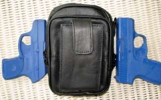 LEATHER GUN CONCEALMENT HOLSTER PACK for KEL TEC PF9  
