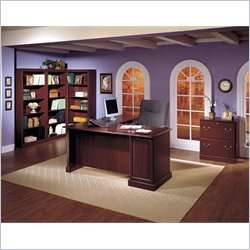   Furniture Saratoga L Shape Wood Executive Desk 042976456702  