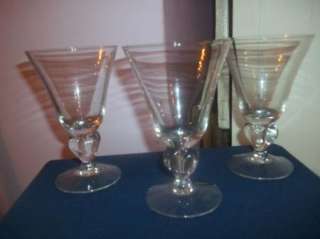 Wine Martini Dessert Goblets Bar Glasses Clear 3 in set  