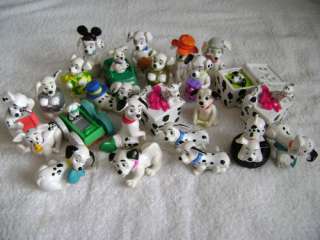 Disney Dalmatian Dogs Plastic Toys Lot of 23 Dogs  