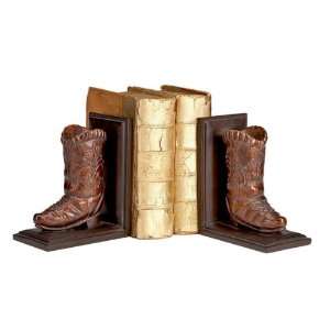 Cowboy Boot Bookend Pair Polystone Leather Polystone 6.25 L x 3 (Pack 