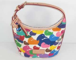 Dooney & Bourke Multi Wonder Duck Bucket Handbag Purse Authentic 