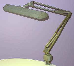   AGE AMPLEX FLOATING ARM VINTAGE DRAFTING LAMP TABLE CLAMP LIGHT  