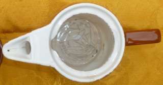   Melitta Ceramic Porcelain Cone Drip Coffee Maker Pot 102 Brown Germany